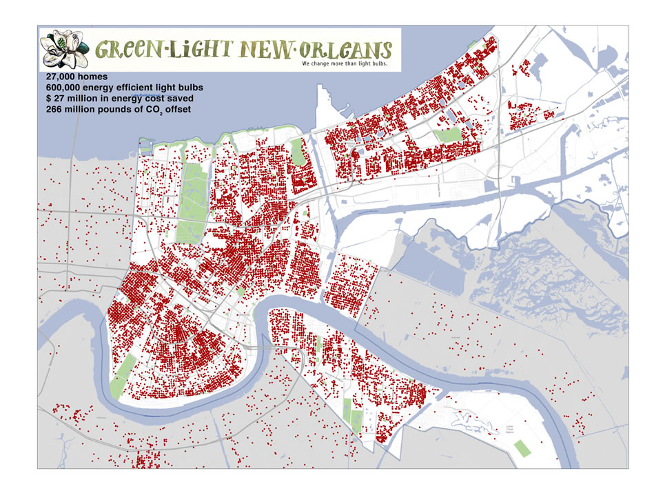 Green Light New Orleans Impact Map